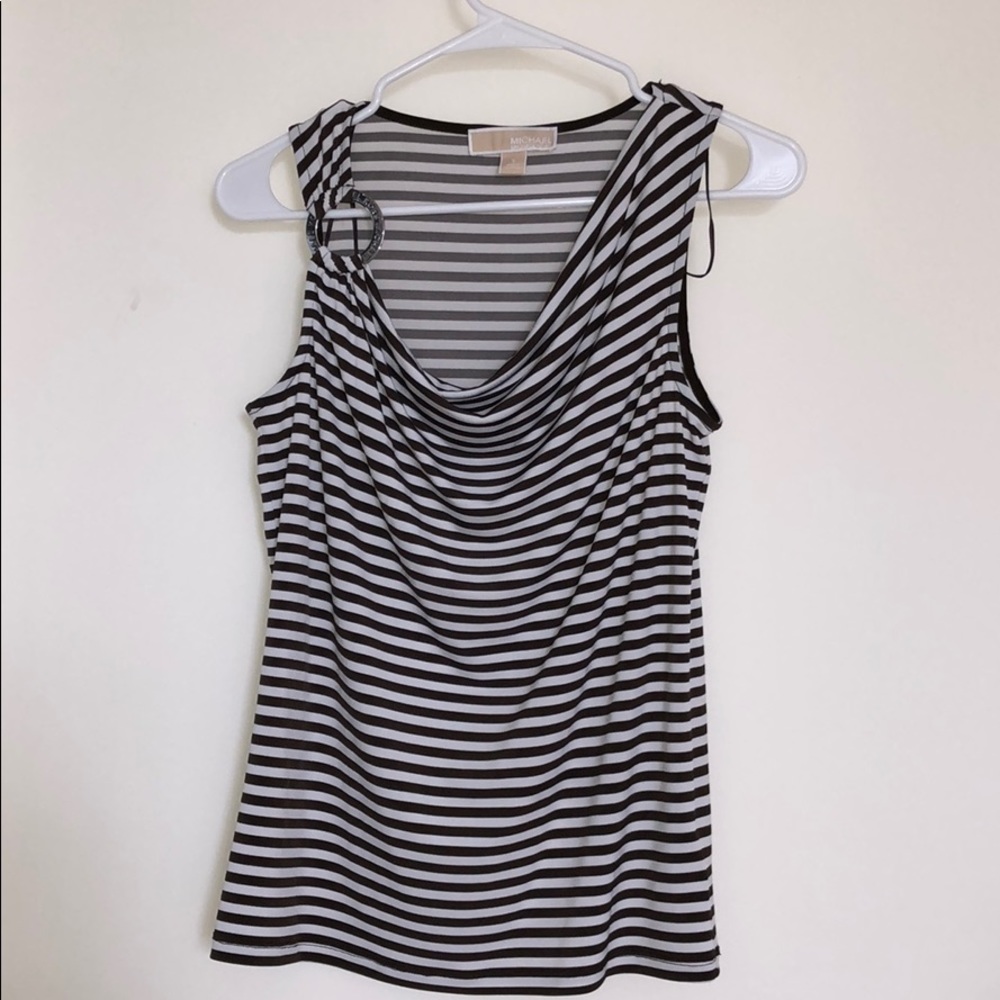 Michael Michael Kors Sleeveless Striped Shirt